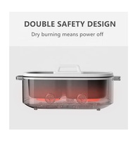 Ustensiles de cuisine multifonctionnels antiadhésifs pour la maison, marmite à vapeur pour la cuisson des aliments, marmite électrique