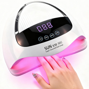 Lampe à ongles UV LED 380W, 90 LED, séchage rapide du vernis gel, écran LCD, capteur automatique pour salon et domicile - Product Image 1