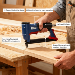 Pistola Neumática de Grapas de Alta Calidad <span class=keywords><strong>Industrial</strong></span> y DIY 7116-421 <span class=keywords><strong>para</strong></span> Madera de 4-16mm, Grapadora de Acabado de Aire de 22GA, Clavadora <span class=keywords><strong>para</strong></span> <span class=keywords><strong>Tapicería</strong></span> - Product Image 2