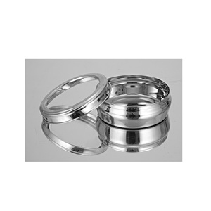 Wholesale <b>Container</b> Classic Stylish Metal Stainless Steel Hammered Canister Round Shape Polished Storage <b>Box</b> - Product Image 2