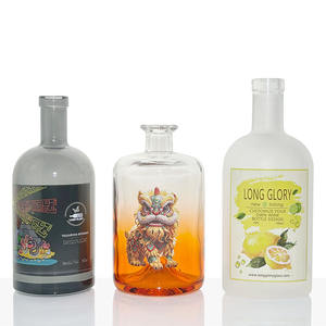 Toptan 700ml 750ml 1000ml cam şişe için özel Corks kap kapaklar ile içki brendi cin rom Tequila votka ruhları - Product Image 3