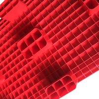 Offre Spéciale 1200*800mm Palette en plastique HDPE à face unique et résistante à 9 pieds