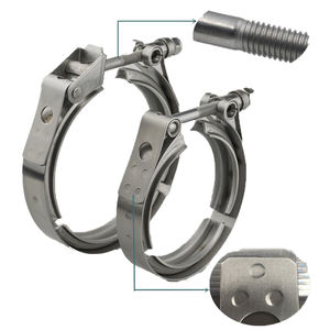 304ステンレス鋼2インチ排気Vバンドクランプ - Product Image 5