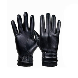 Guantes de Cuero de Invierno de Alta Calidad Personalizados OEM para Hombre y Mujer, Guantes de Moda Cálidos y Resistentes al Viento para Deportes al Aire Libre y Conducción - Product Image 6