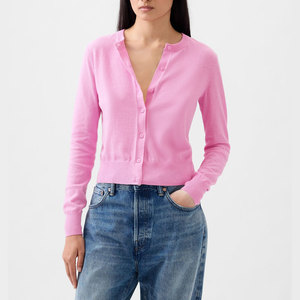 <span class=keywords><strong>Cardigan</strong></span> lavorato a maglia all'ingrosso <span class=keywords><strong>Cardigan</strong></span> con scollo a V da <span class=keywords><strong>donna</strong></span> in <span class=keywords><strong>cotone</strong></span> con bottone - Product Image 1