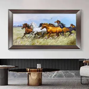 현대 현실적인 포스터 수제 가정 용품 벽 장식 예술 유명한 100% 손으로 그린 유화 실행 7 말 그림