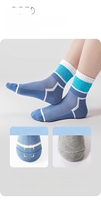 Chaussettes de sport mi-mollet pour enfants, fines et respirantes en maille, anti-odeur, en polyester, pour garçons, vente en gros