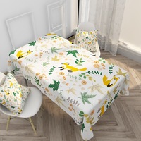 Nappe de table imperméable en polyester, motif feuilles, style nordique, pour restaurant, collection automne 2026, idéale pour Thanksgiving et café