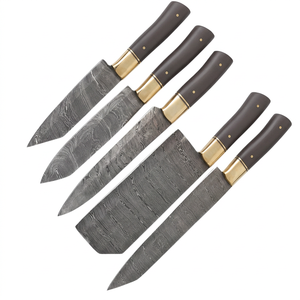 Damascus Steel Handmade Chef <b>Knife</b> Set For Kitchen Professional Culinary <b>Knife</b> Set Crafted For Meat <b>Fish</b> Vegetables Fruits Herbs - Product Image 5
