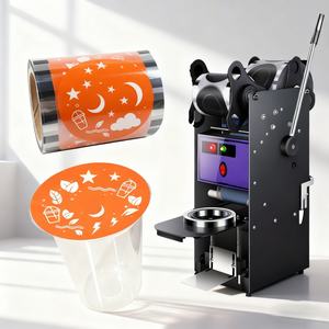 Wholesale Custom Printed <b>Bubble</b> Tea Ice Cream Yogurt Aluminum Foil PET PP Cup Sealing Film for Plastic Cup - Product Image 1