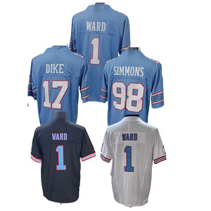 Nouveaux maillots de football américain en gros 2026, brodés : 1 Cameron Ward, 8 Will Levis, 98 Jeffery Simmons, 17 Chimere Dike - Product Image 2