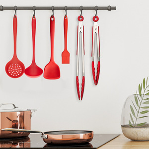 Silicone Food Clips 9 Inch And 12 Inch Stainless Steel High Heat Resistant For Barbecue Steak Kitchen Use - Product Image 4