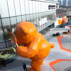 K510 lindo Animal público dibujos animados escultura FRP calle ocio paisaje urbano hito interior grande Oem adornos artesanías estatua - Product Image 4