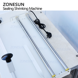 ZONESUN-Máquina de sellado y encogimiento de paquetes de plástico termorretráctiles, cortador de película de envoltura, manual de mesa, de tamaño pequeño, para el - Product Image 5