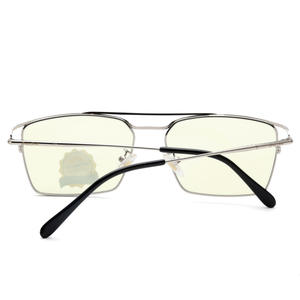 Nouvelles lunettes de vue carrées anti-lumière bleue minimalistes unisexes en métal tendance 50015 - Product Image 2
