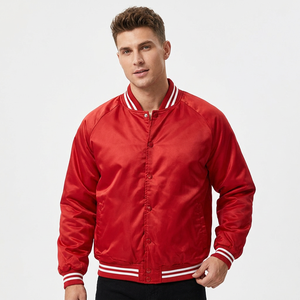 Premium Quality <b>Red</b> Front Button Closure Windproof Heated Eco-Friendly Reversible Satin 100% Wool Vintage Winter Custom Jacket - Product Image 1
