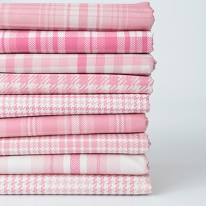 Bán Buôn Màu Hồng Mô Hình Sọc Tất Cả Các Bông 20S Của Nhãn Hiệu DIY In Kỹ Thuật Số Tự Do London Vải Của Phụ Nữ Ăn Mặc Treo Áo Sơ Mi - Product Image 3