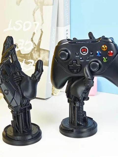 3D Printing Handmade Cyberpunk Style Game Handle Stand for PS5/Xbox/Switch Desktop Ornament Rack