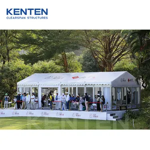 โครงการ KENTEN Golf กันน้ํากลางแจ้ง โครงสร้างระบบผนังกระจก เต็นท์กระจกใสสําหรับงานงานพร้อมประตู
