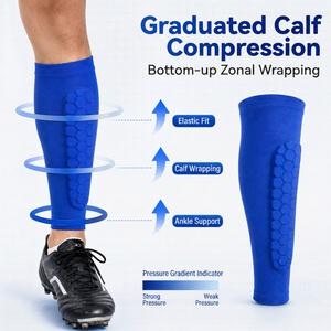 Protector de Codo Honeycomb AB061 Azul de Secado Rápido con Protección contra Impactos, Universal, Unisex, Deportivo - Product Image 3