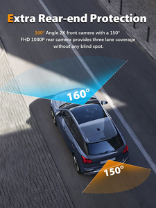 Adinkam Xe DVR nhỏ 4k phía trước và 1080p phía sau Dash Cam với WDR siêu tầm nhìn ban đêm và xem trước trực tiếp wifi Video Recorder - Product Image 4