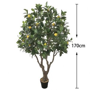 JWS3997 JIAWEI Citronnier artificiel écologique vert armée 170 cm Taille personnalisable Plante en pot ornementale de haute qualité - Product Image 6