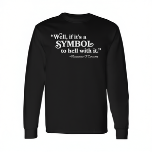 T-shirt chrétien à manches longues avec citation de Flannery O'Connor, col rond unisexe, cadeau pour l'église - Product Image 3