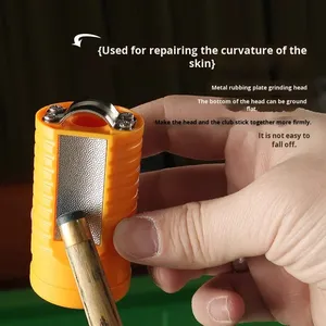 Lin <span class=keywords><strong>Meng</strong></span> No. Outil de réparation spécial pour embouts de queue de billard réparables de 11,5 mm à 14 mm - Polissage plastique - Forme plate - Product Image 4