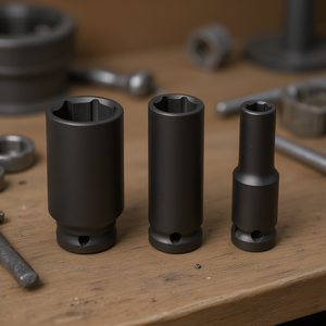 Fervi <b>Impact</b> <b>Socket</b> Wrench Set 3 Pc 10mm 12mm 14mm Deep Drive - Product Image 3