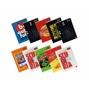 PIGNA - Quaderno Maxi BBURAGO 42 Fogli/Confezione, Quadretti da 5mm, Assortiti - Product Image 1