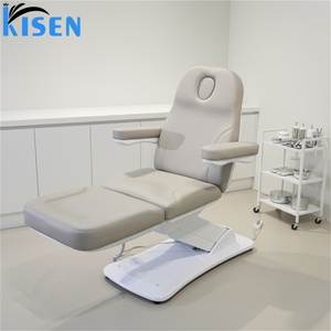 Lit de beauté électrique Kisen à moteur ultra-silencieux et puissant, avec dossier réglable multifonction, mobilier de salon, de tatouage et de massage - Product Image 1