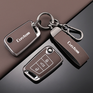 Pour Volkswagen Sagitar, Lavida, Bora, Jetta, Golf et <span class=keywords><strong>Tiguan</strong></span> L, étuis de clés de voiture en cuir et TPU souple, couverture intégrale, vente en gros d'usine - Product Image 5