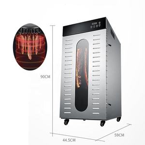 La mejor venta de 110V/220V, Máquina secadora de alimentos comercial, pollo, pato, pescado, carne de res, secadora rotativa, deshidratador de salchichas de carne - Product Image 1