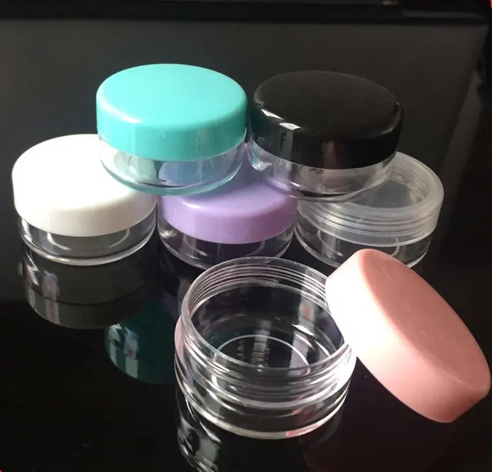 10g cosmetic container makeup sample jar PS clear plastic jar