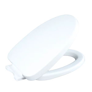 Asiento de Inodoro Redondo Resistente con Tecnología de Cierre Lento y Bisagras de Liberación Rápida para una Instalación Sencilla, Cubierta de Plástico Moderna - Product Image 1