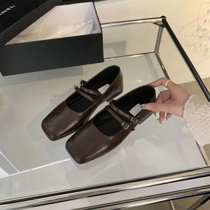 2026 New Style Fashionable Hollowed-out Cow Leather Cat-heeled Women's <b>Shoes</b> Comfortable Pointed-toe Low-heeled <b>Water</b> <b>Resistant</b> - Product Image 5