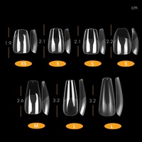 Gelsky Logo Personnalisé Extension des Ongles Conseils Cercueil Gel Mat Doux Ongles Conseils