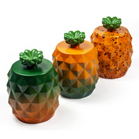 NP NP112501 Broyeur à tabac manuel en alliage de zinc et plastique, motif ananas, 63 mm, accessoires pour briquets, du fabricant