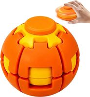 Balle Gyro Fidget Spinner Prête à l'Expédition aux États-Unis, Jouet Anti-Stress Macaron Rotatif et Moelleux pour Enfants et Adultes