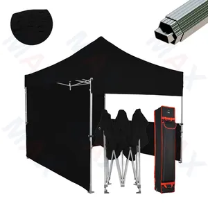 Black Advertising Tent 10x10 Custom Canopy Mega Aluminium Exhibition Tents Pop Up Grand Opening Party Tent