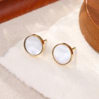 Boucles d'oreilles coeur en acier inoxydable 316L plaqué or 18k Boucles d'oreilles mode pour femmes sans ternissement