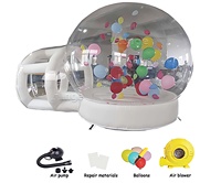 Ange Tente à bulles gonflable transparente pour rebond Maison à bulles gonflable