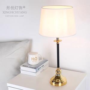 Modern Minimalist American-Style <b>Bedside</b> <b>Table</b> Lamp High-End <b>Gold</b> Luxury Hotel Lamp with Creative Warm Design - Product Image 4