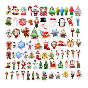 Vente en gros Film aluminium Mylar Ballons <span class=keywords><strong>de</strong></span> dessin animé Globos Décoration Hélium Joyeux Noël Ballons en aluminium ballons dinosaures - Product Image 2