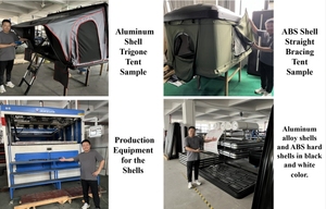 SUV campeggio esterno neve vento pioggia a prova di sole ABS bianco nero guscio rigido medio <span class=keywords><strong>e</strong></span> grande <span class=keywords><strong>tenda</strong></span> auto pieghevole lato aperto - Product Image 4