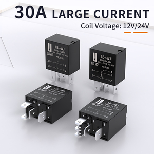 Lanboo 12V/24V lớn hiện tại Tím tiếp sức 30A 4pin/5pin với công suất cao liên hệ với tải phổ 1NO/1no1nc ô tô tiếp sức - Product Image 5