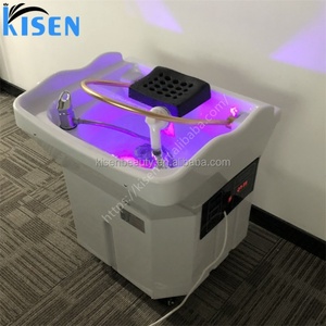 Máquina de Salón Kisen: Tanque de Agua para Champú con Terapia de Luz Colorida, Circulación de Agua Fumigada, Lavabo Portátil Removible con Calentador - Product Image 1