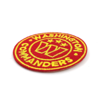 Patch brodé personnalisé en tissu sergé fait main pour les Washington Commanders, à appliquer à chaud