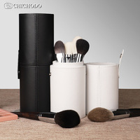 Support portable anti-vent et anti-poussière pour crayons à sourcils, grande capacité, avec couvercle cylindrique, se fixe verticalement CP-ST004