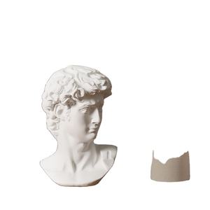 JY-Statue tête de plâtre en résine de style nordique de 15cm de haut ornement de style européen croquis de studio d'art pour la décoration intérieure - Product Image 6